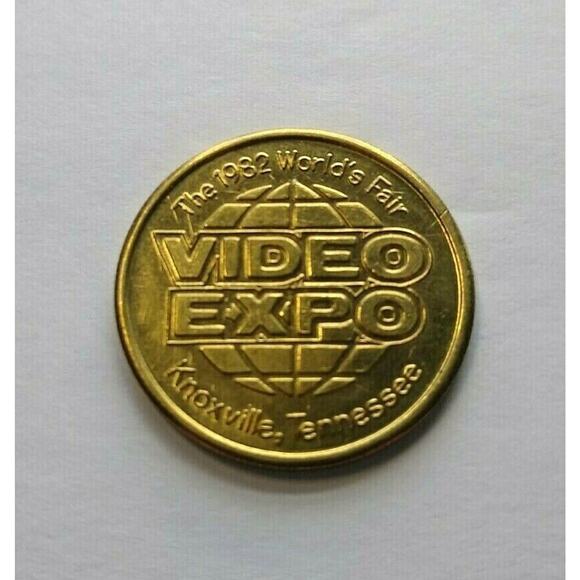 Scramble Arcade Promo Video Game 1982 Worlds Fair Expo Stern Retro Gaming Token - Picture 2 of 5